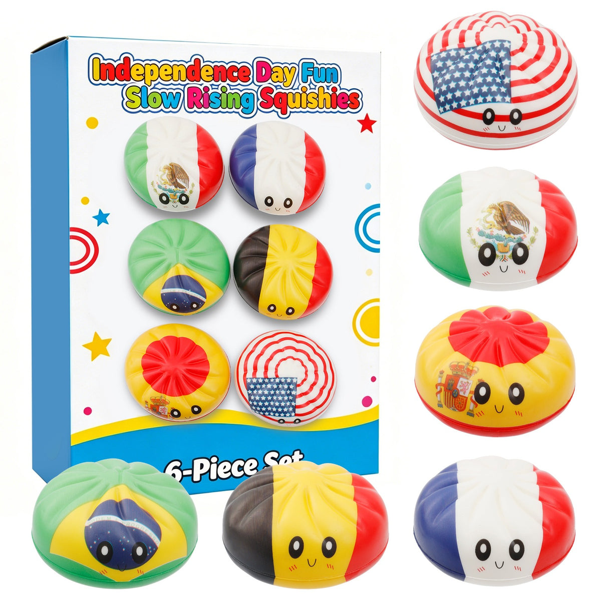 World Cup Dumpling 6-Pack premade flag assortment