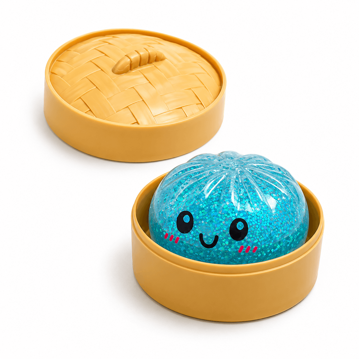 Blue glitter Mystery Dumpling Squishy