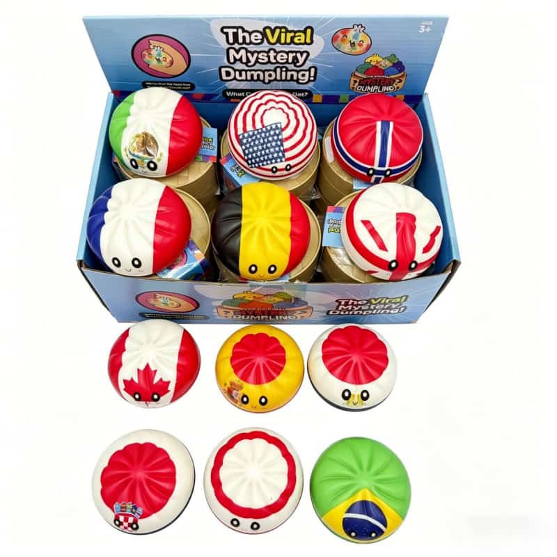 World Cup Dumpling Squishy display box