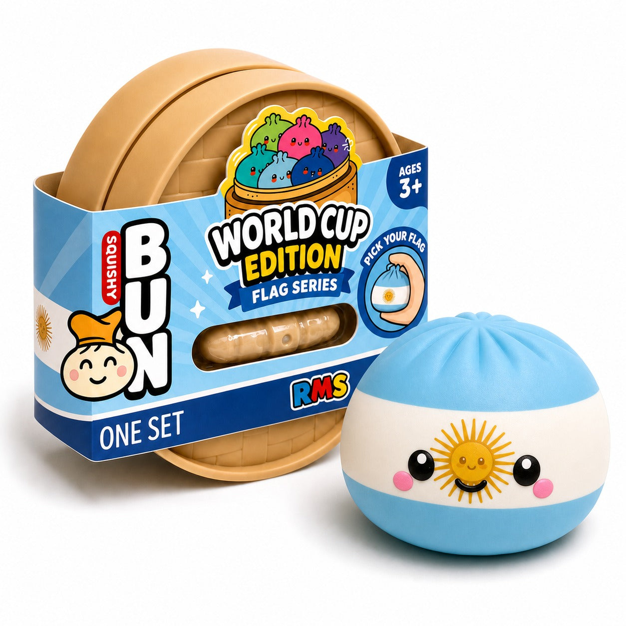 Argentina World Cup Edition packaged Dumpling Squishy