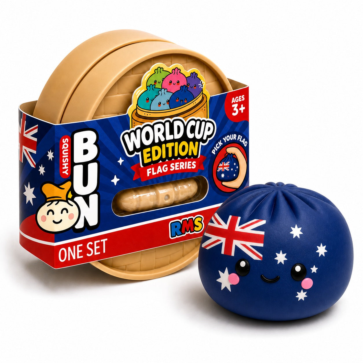 Australia World Cup Edition packaged Dumpling Squishy