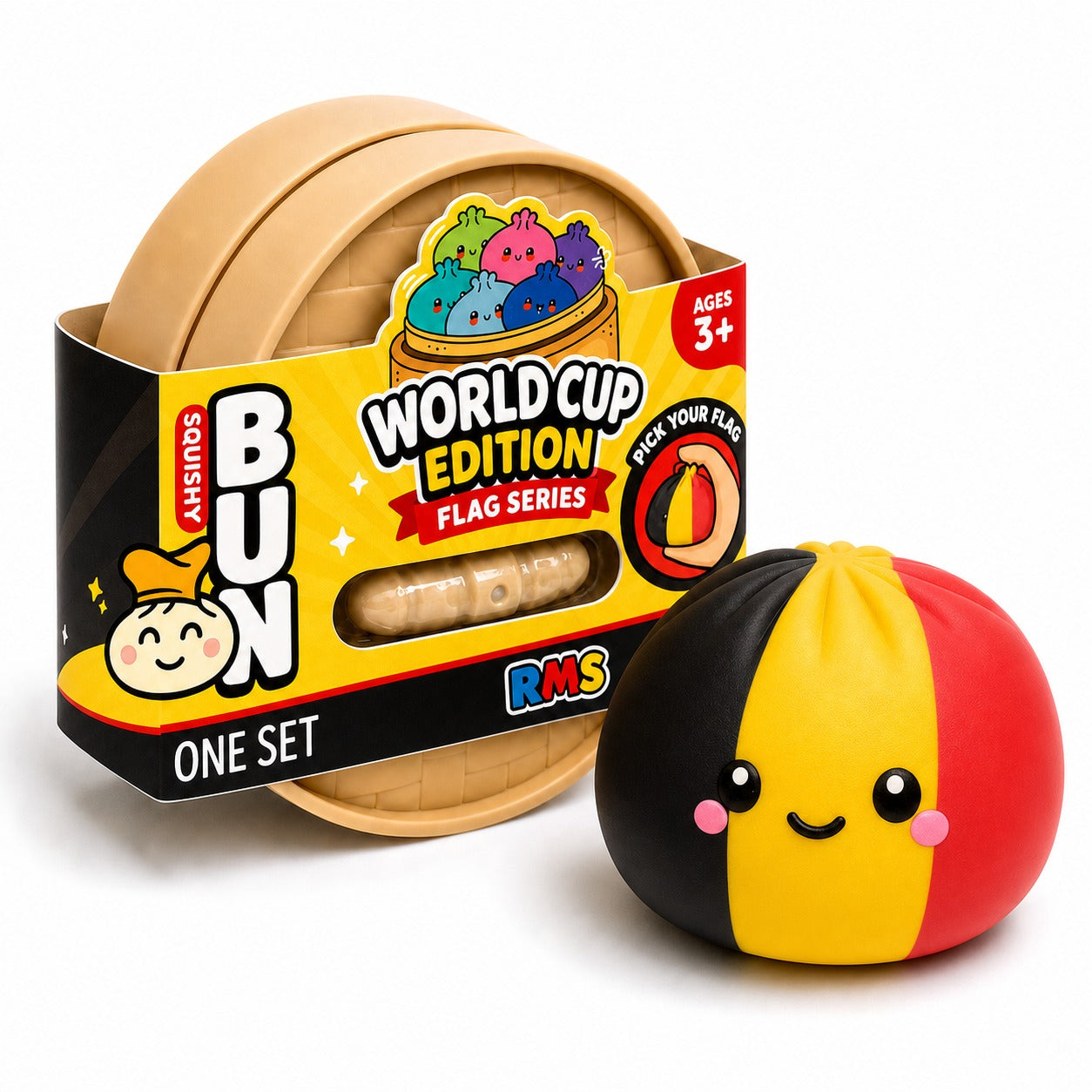 Belgium World Cup Edition packaged Dumpling Squishy