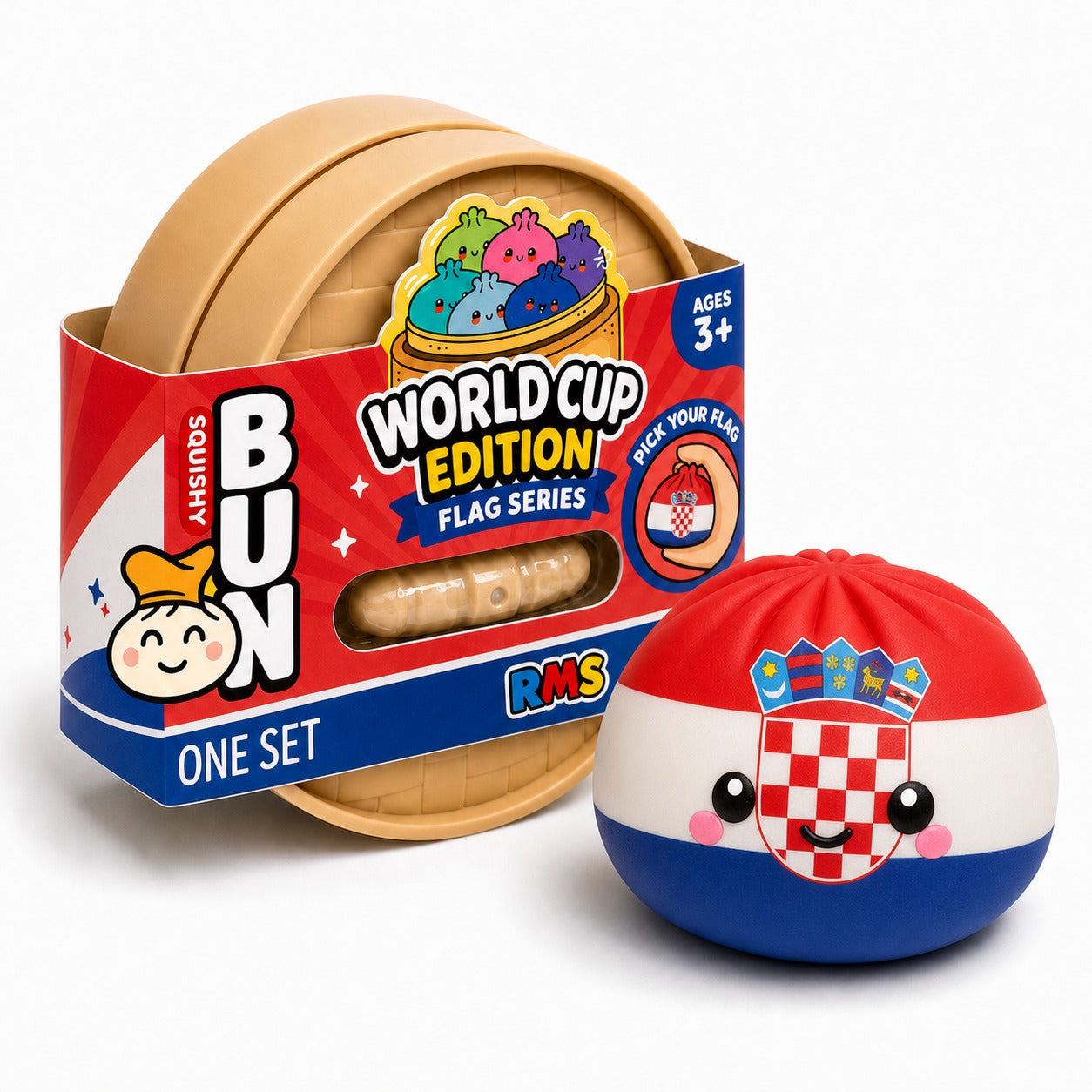 Croatia World Cup Edition packaged Dumpling Squishy