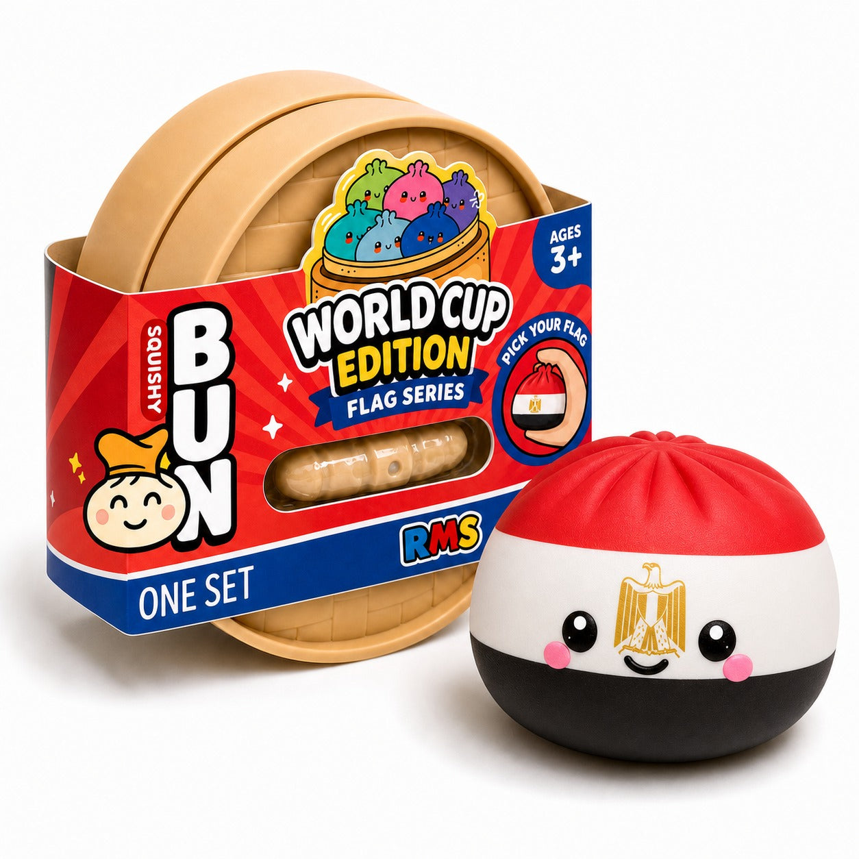 Egypt World Cup Edition packaged Dumpling Squishy