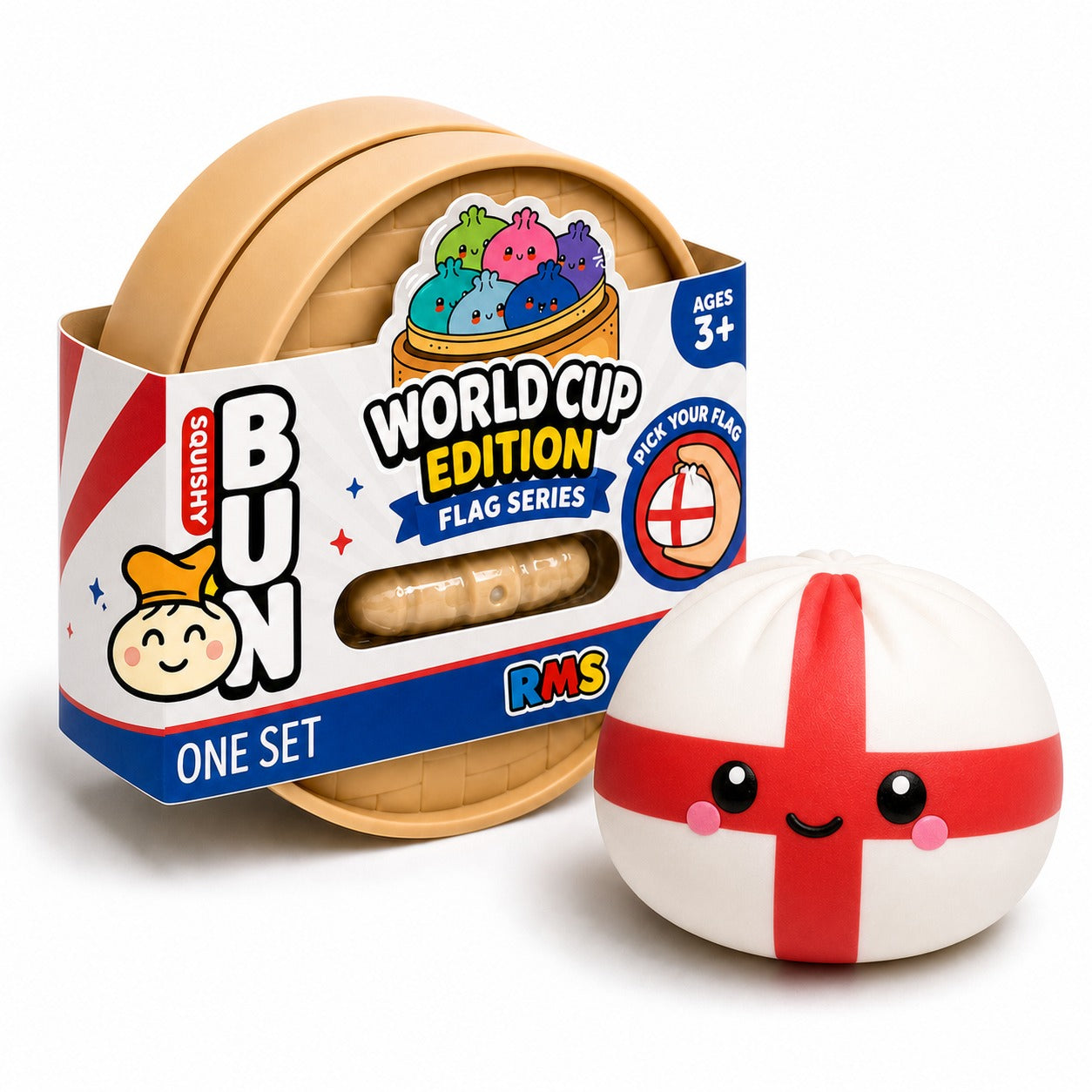 England World Cup Edition packaged Dumpling Squishy
