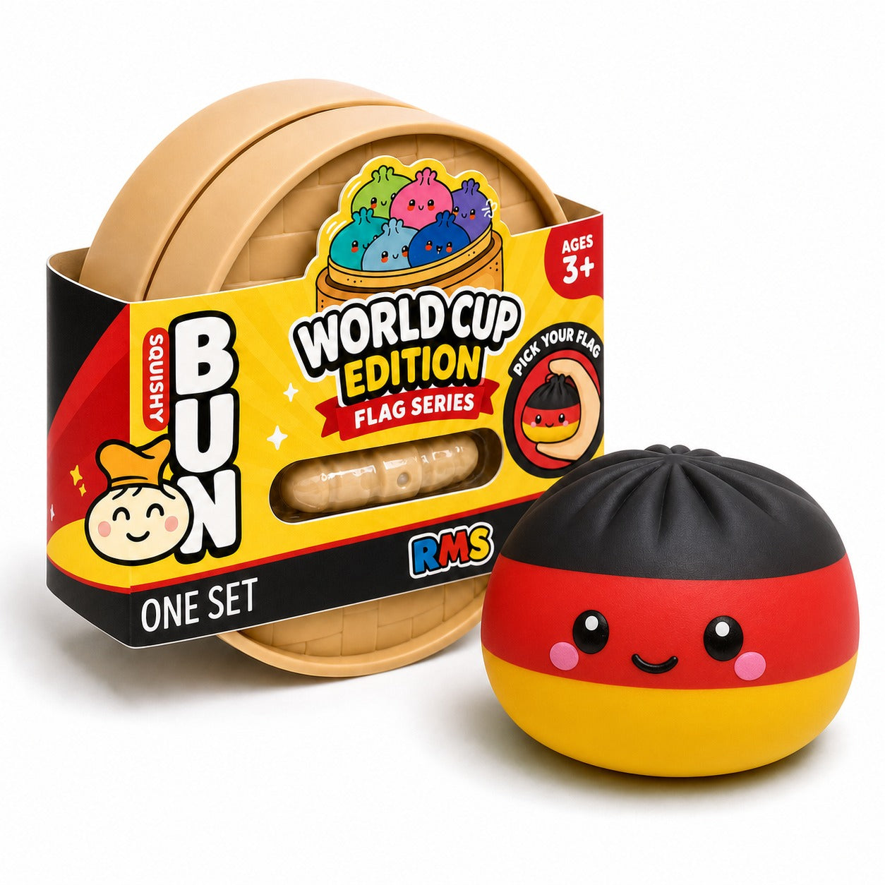 Germany World Cup Edition packaged Dumpling Squishy