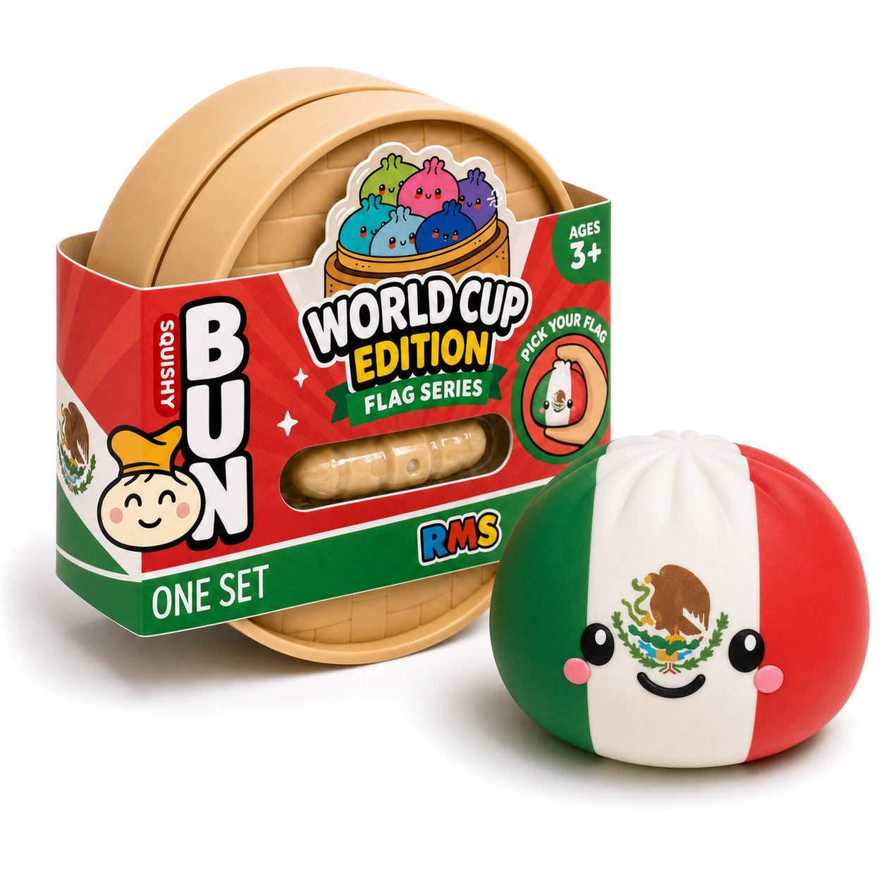 Mexico World Cup Edition packaged Dumpling Squishy