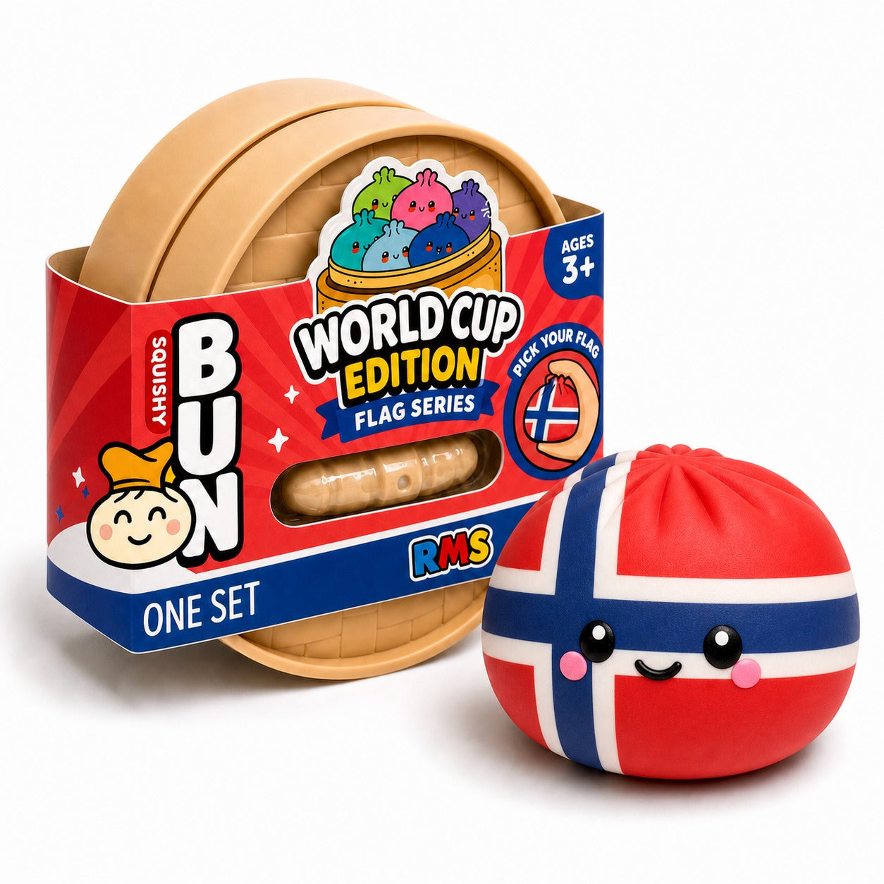 Norway World Cup Edition packaged Dumpling Squishy