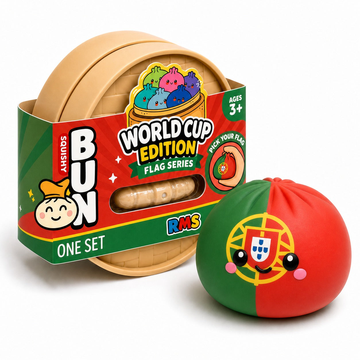 Portugal World Cup Edition packaged Dumpling Squishy