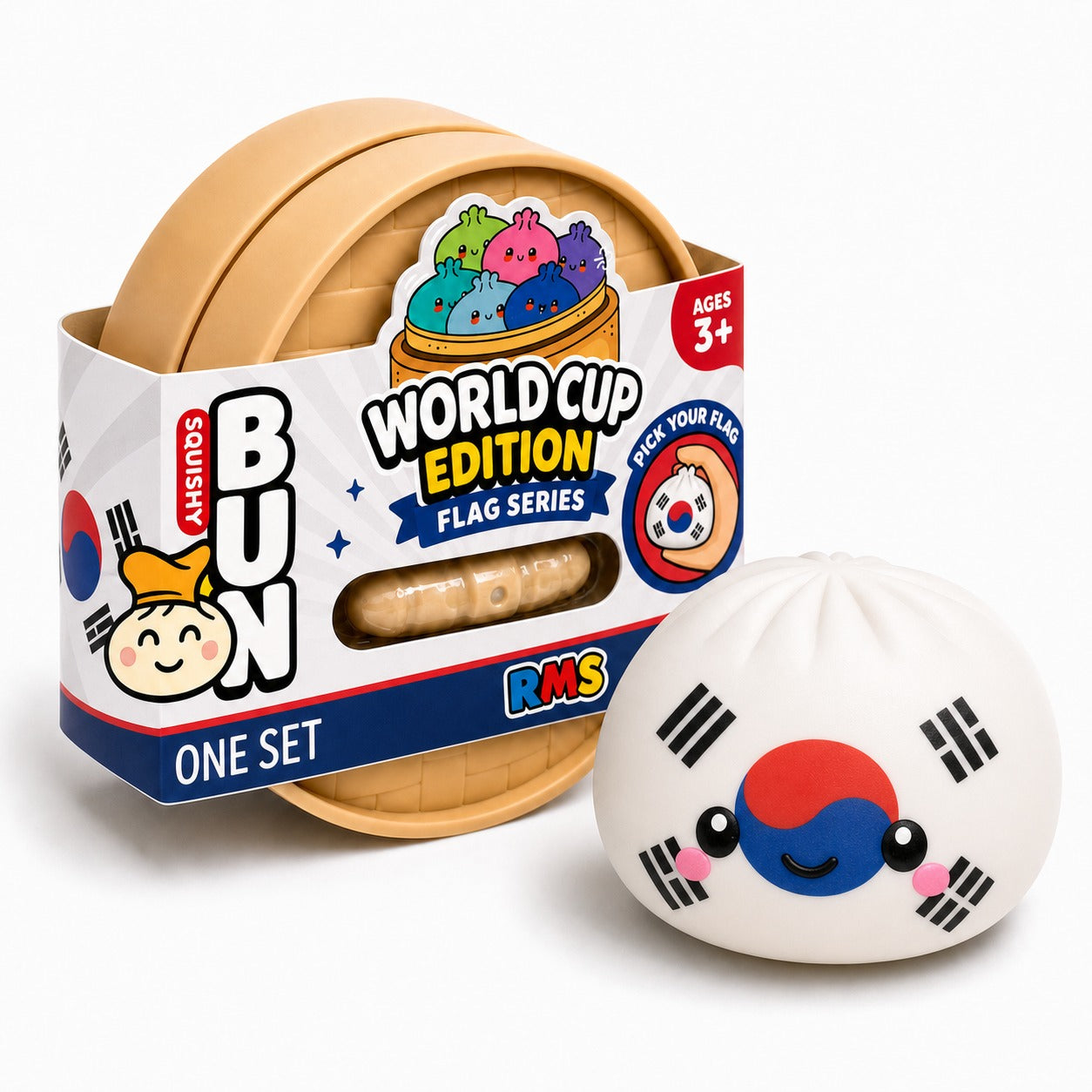 South Korea World Cup Edition packaged Dumpling Squishy
